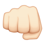 Oncoming Fist: Light Skin Tone, the design in this release