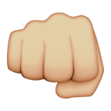 Oncoming Fist: Medium-Light Skin Tone, the design in this release