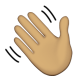 Waving Hand: Medium Skin Tone, the design in this release