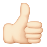 Thumbs up: Light Skin Tone, the design in this release