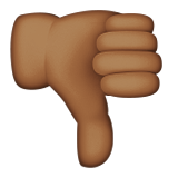 Thumbs Down: Medium-Dark Skin Tone, the design in this release