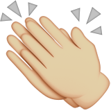Clapping Hands: Medium-Light Skin Tone, the design in this release