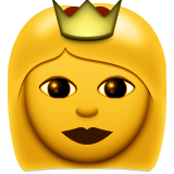 Princess as drawn by Apple in iOS 8.3