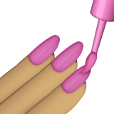 Nail Polish: Medium Skin Tone, the design in this release