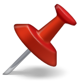 Chincheta as drawn by Apple in iOS 8.3