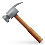 Hammer as drawn by Apple in iOS 8.3