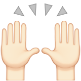 Raising Hands: Light Skin Tone, the design in this release