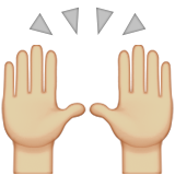 Raising Hands: Medium-Light Skin Tone, the design in this release