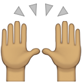 Raising Hands: Medium Skin Tone, the design in this release