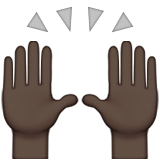 Raising Hands: Dark Skin Tone, the design in this release