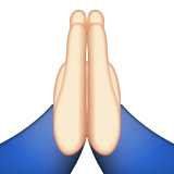 Folded Hands: Light Skin Tone, the design in this release