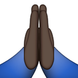 Folded Hands: Dark Skin Tone, the design in this release