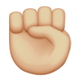 Raised Fist: Medium-Light Skin Tone, the design in this release