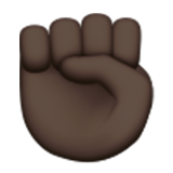 Raised Fist: Dark Skin Tone, the design in this release