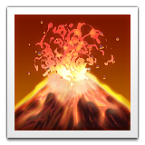 Volcano as drawn by Apple in iOS 9.0