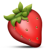 Strawberry as drawn by Apple in iOS 9.0