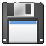 Floppy Disk as drawn by Apple in iOS 9.0