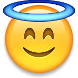 Smiling Face with Halo, the previous design