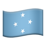 Flag: Micronesia as drawn by Apple in iOS 9.1