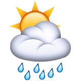 Sun Behind Rain Cloud as drawn by Apple in iOS 9.1