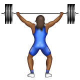Person Lifting Weights: Medium-Dark Skin Tone, the design in this release