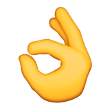 OK Hand as drawn by Apple in iOS 9.1