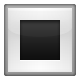 Weiße Quadratische Schaltfläche as drawn by Apple in iOS 9.1