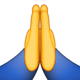Folded Hands as drawn by Apple in iOS 9.1