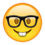 Visage De Geek as drawn by Apple in iOS 9.1