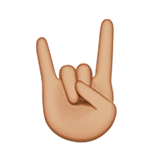 Sign of the Horns: Medium-Light Skin Tone, the design in this release
