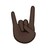 Sign of the Horns: Dark Skin Tone, the design in this release
