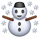 Snowman as drawn by Apple in iOS 9.1