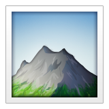 Mountain as drawn by Apple in iOS 9.1