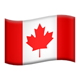 Flag: Canada as drawn by Apple in iOS 9.3