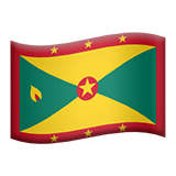 Flag: Grenada as drawn by Apple in iOS 9.3