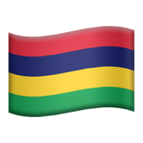Flag: Mauritius as drawn by Apple in iOS 9.3