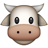 Cow Face as drawn by Apple in iOS 9.3
