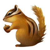 Écureuil as drawn by Apple in iOS 9.3