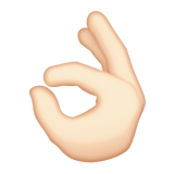 OK Hand: Light Skin Tone, the previous design