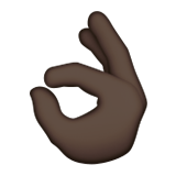 OK Hand: Dark Skin Tone, the previous design