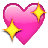 Sparkling Heart as drawn by Apple in iOS 9.3