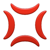 むかっ as drawn by Apple in iOS 9.3
