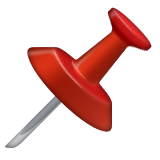 Chincheta as drawn by Apple in iOS 9.3
