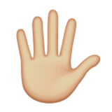 Hand with Fingers Splayed: Medium-Light Skin Tone, the previous design
