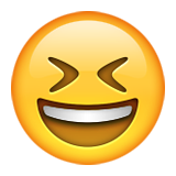 Grinning Squinting Face, the previous design