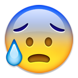 冷や汗青ざめ as drawn by Apple in iOS 9.3