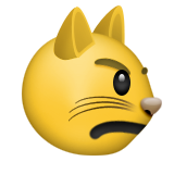 وجه قطة عابس as drawn by Apple in iOS 9.3