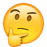 Thinking Face as drawn by Apple in iOS 9.3