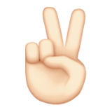 Victory Hand: Light Skin Tone, the previous design