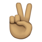 Victory Hand: Medium Skin Tone, the previous design
